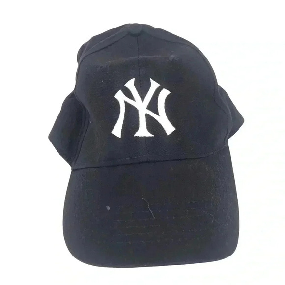 YANKEES HESS COTTON BASEBALL CAP HOOK AND LOOP CLOSURE HAT - Picture 3 of 11